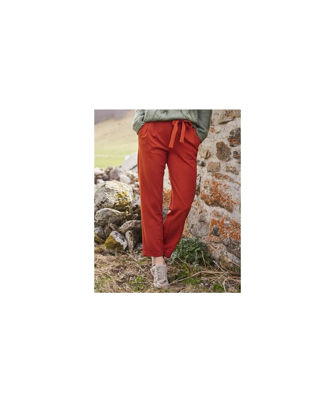 Jersey Stretch Trousers 7/8