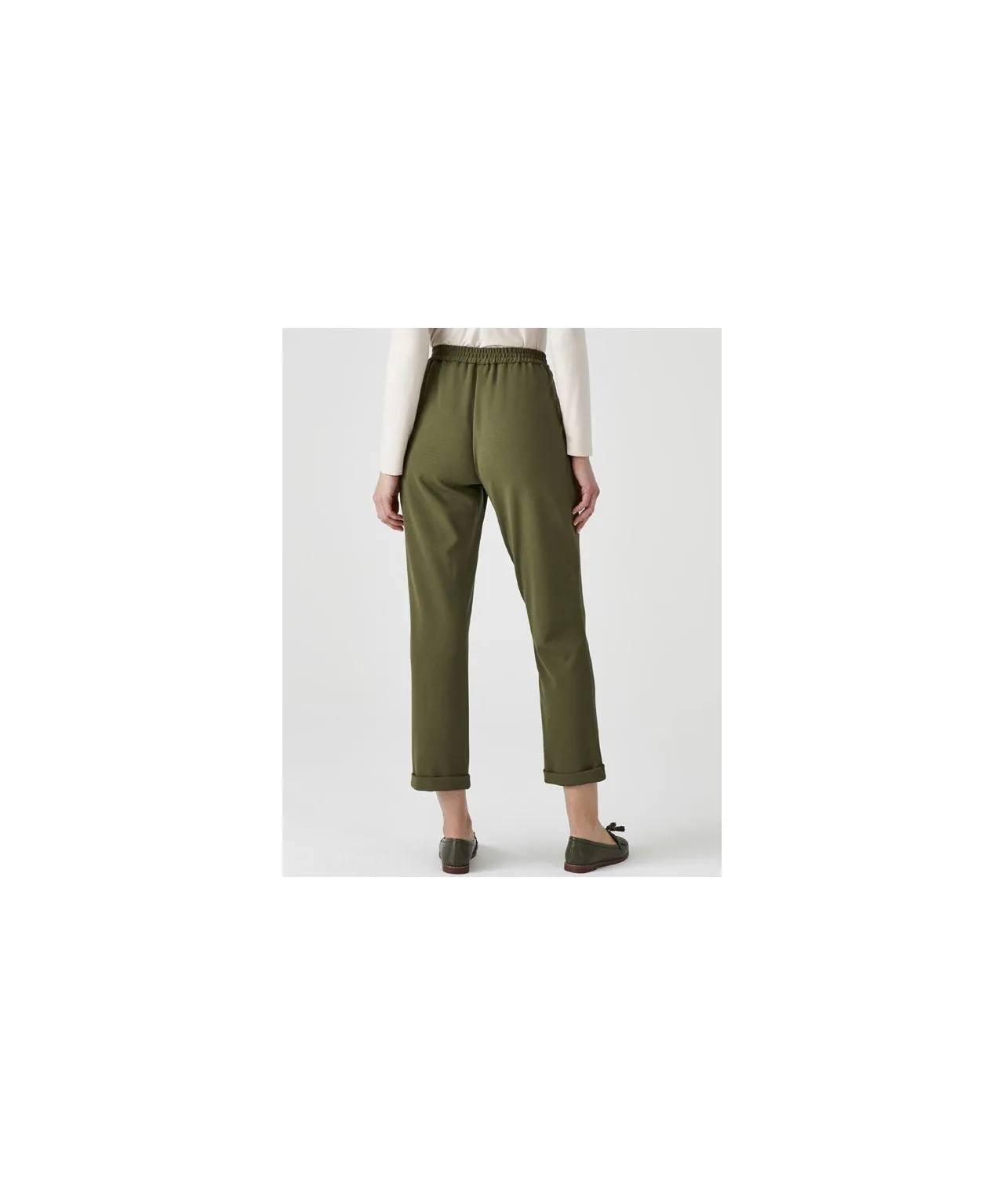 Jersey Stretch Trousers 7/8