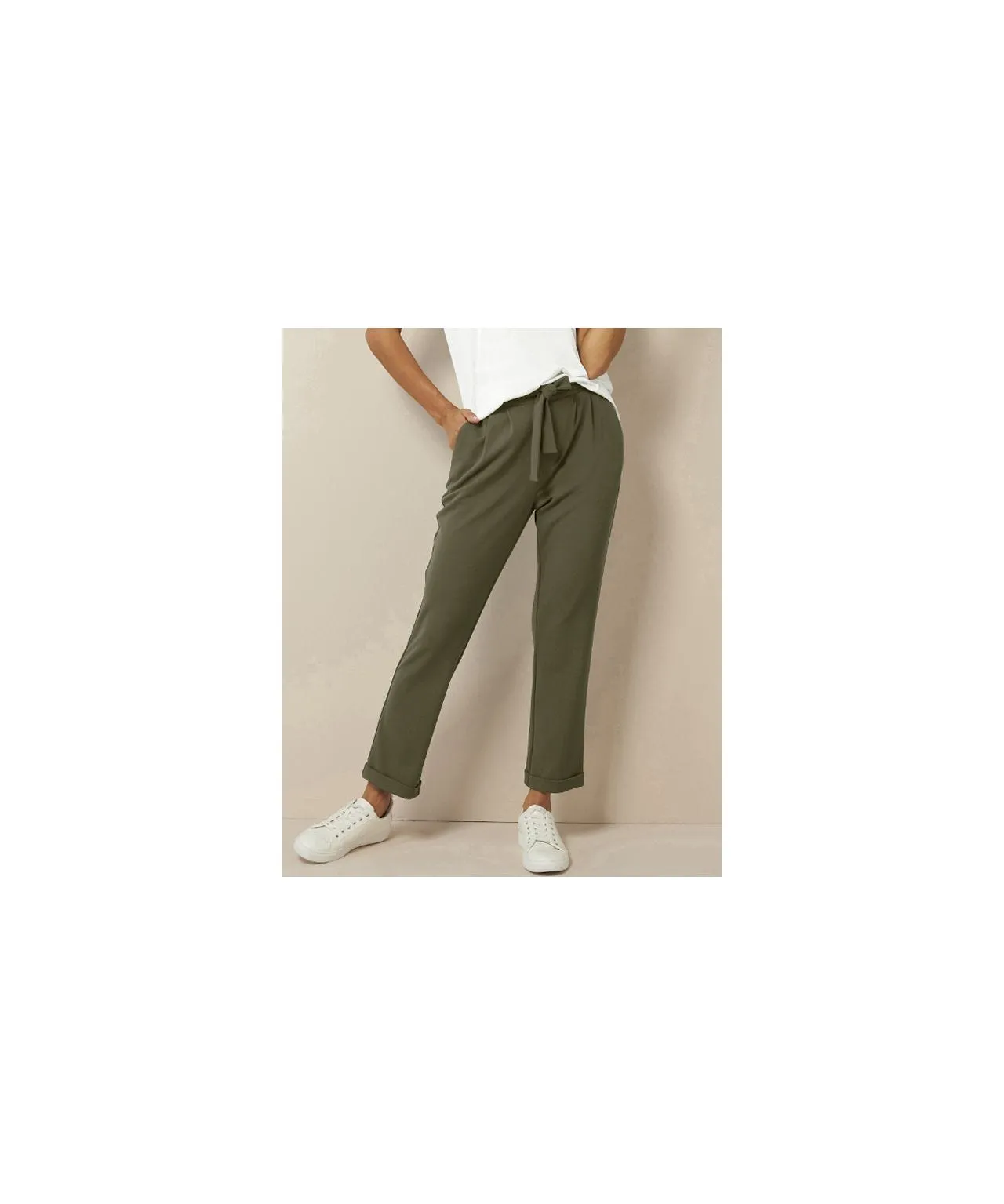 Jersey Stretch Trousers 7/8