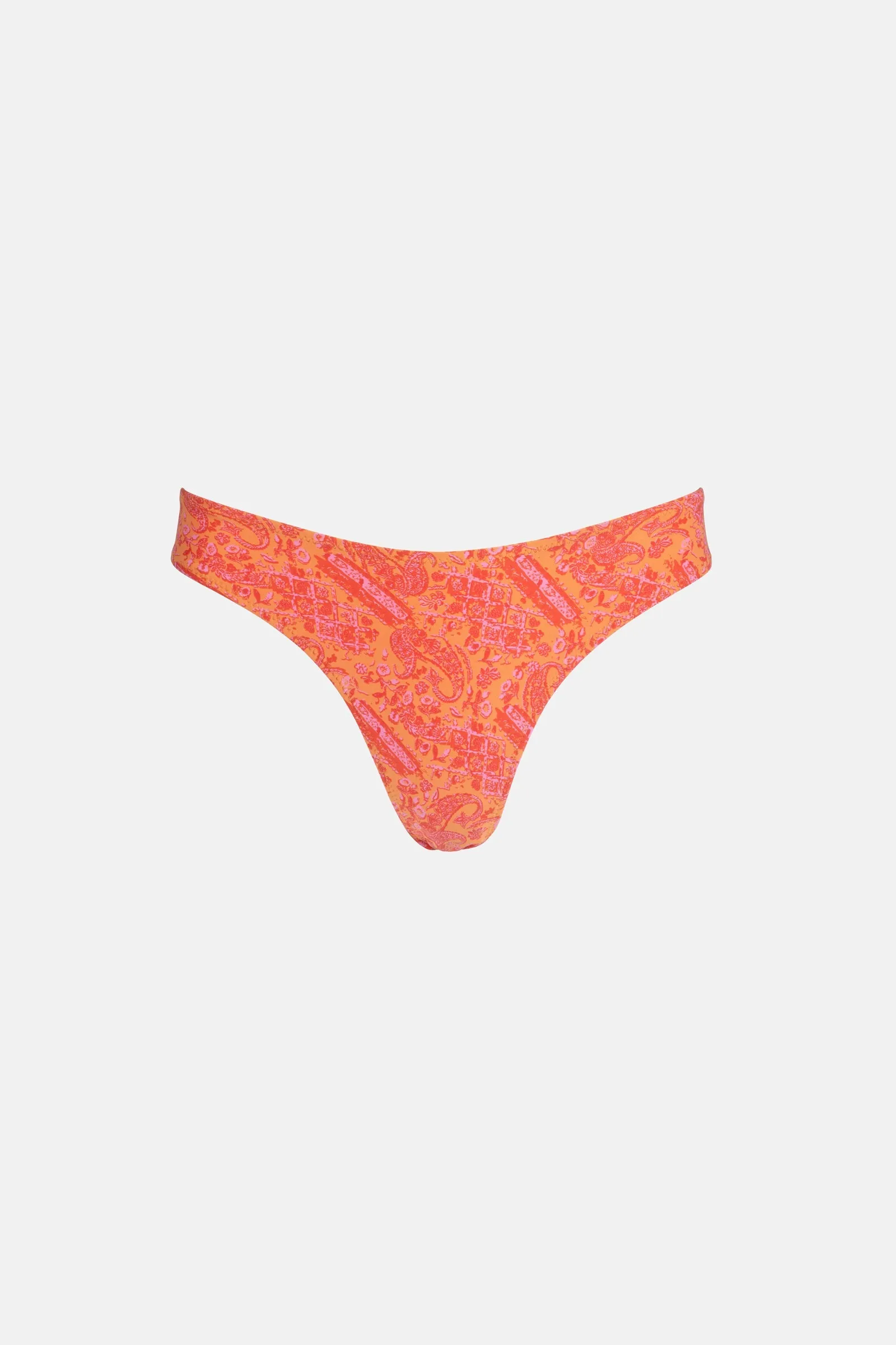 Orange Adia Paisley Reversible Holiday Pant