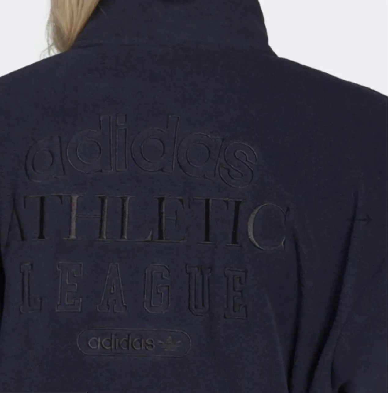 ADIDAS 1/4 ZIP LUXURY CROPPED SWEATER.