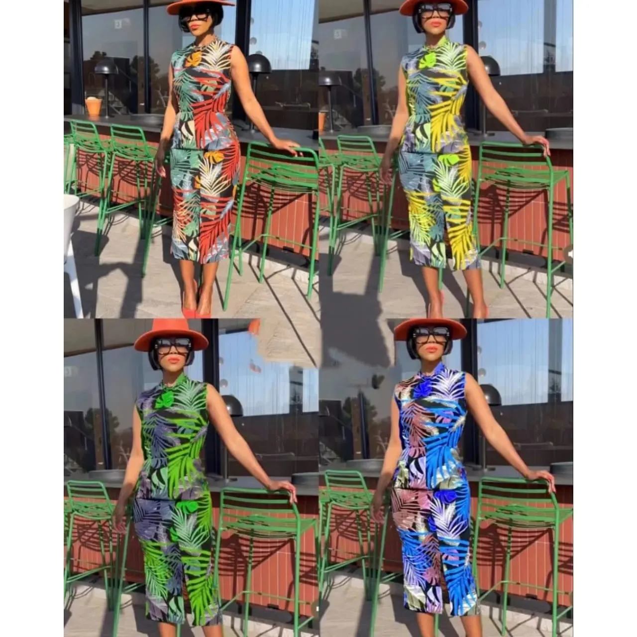 African Floral Print Dress