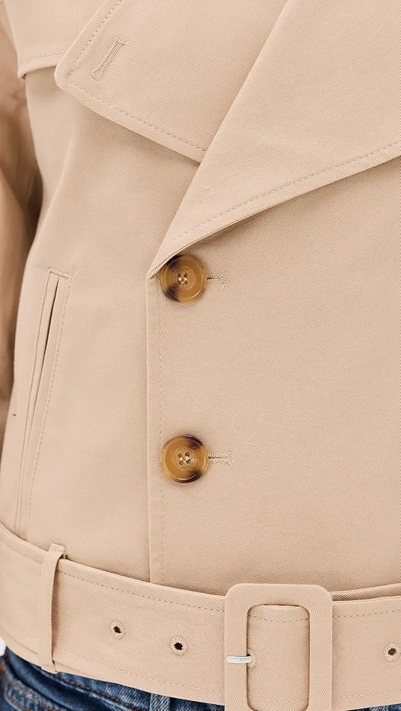 American Chino Crop Trench Coat - Best Options