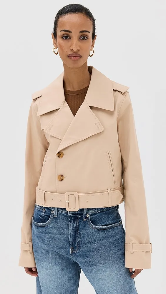 American Chino Crop Trench Coat - Best Options