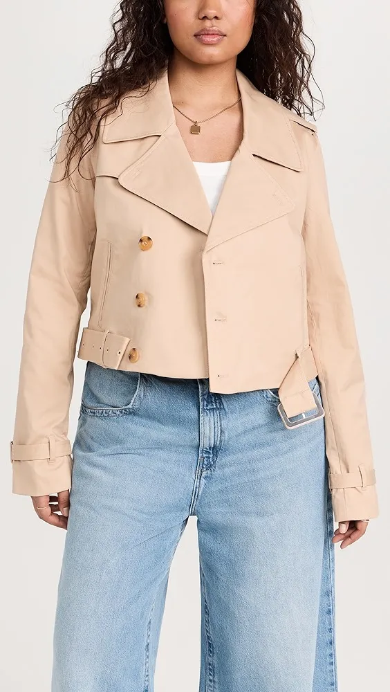 American Chino Crop Trench Coat - Best Options