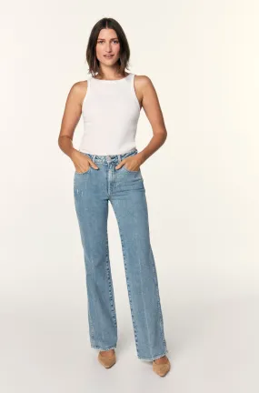 AMO Women's Georgia Flare Pant in Denim