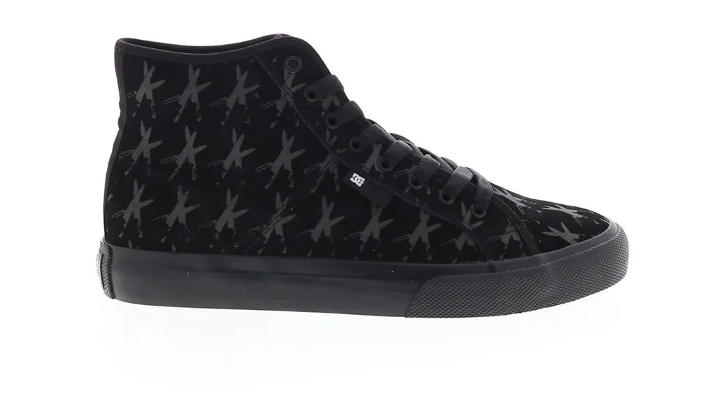 Andy Warhol Men's Black Canvas Collaboration Sneakers - DC Manual HI