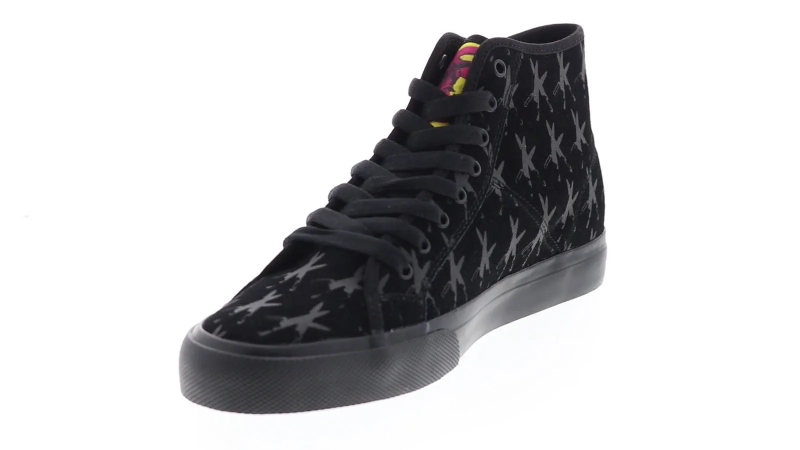 Andy Warhol Men's Black Canvas Collaboration Sneakers - DC Manual HI