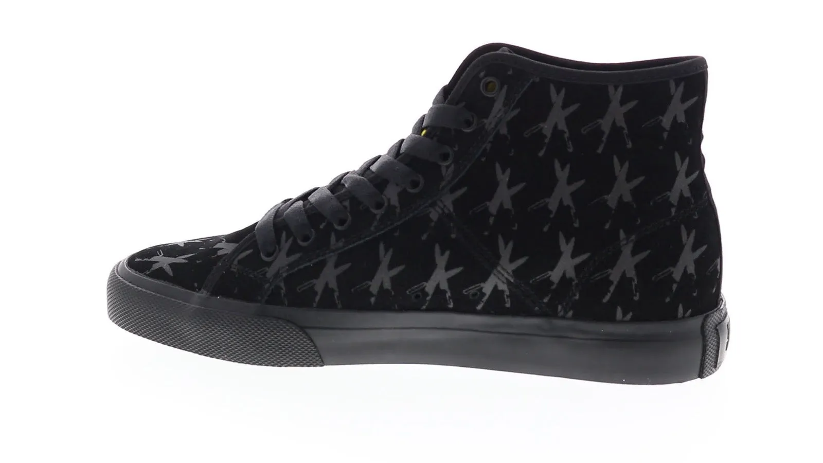 Andy Warhol Men's Black Canvas Collaboration Sneakers - DC Manual HI