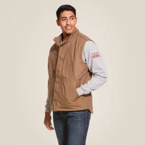 Ariat Men's Flame-Resistant Workhorse Insulated Vest in Khaki #10024031