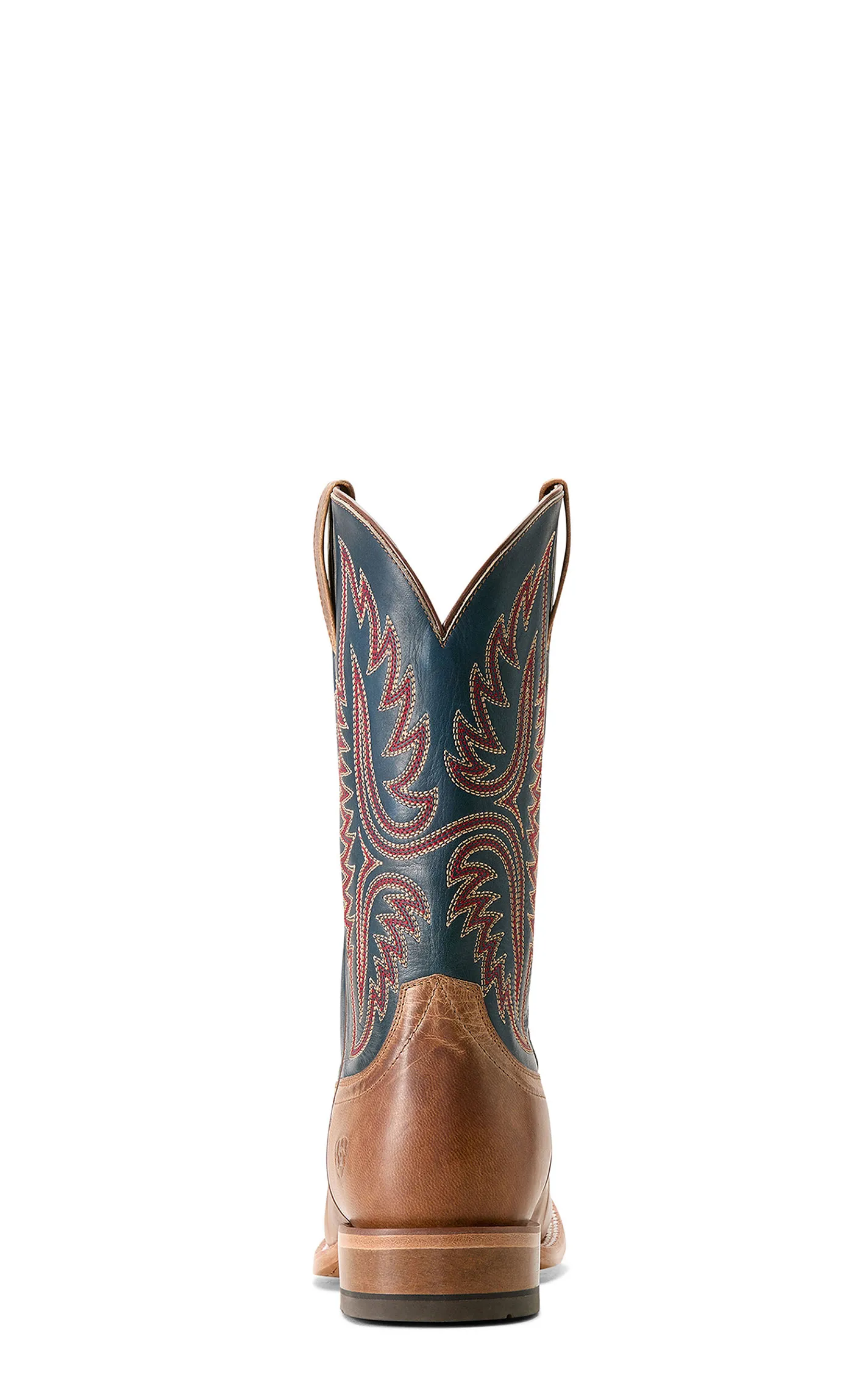 Ariat Men's Square Toe Cowboy Boots - Tanglewood Bone and Blue Wide