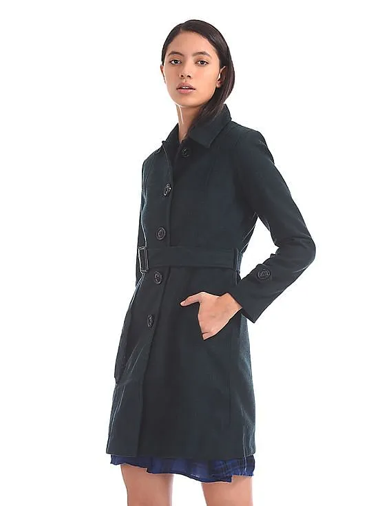 Arrow Tweed Trench Coat