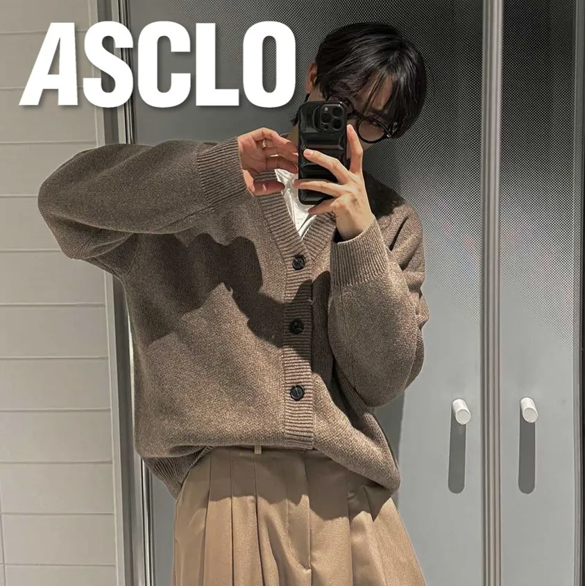 ASCLO Oversized Cardigans | Unisex Street Style Plain