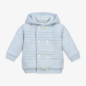 Baby Blue Handknit Stroller Jacket