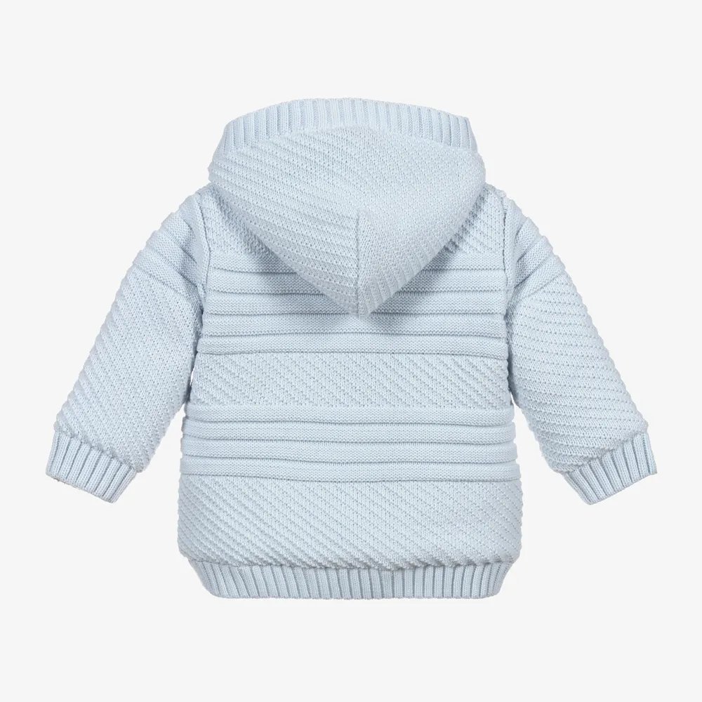 Baby Blue Handknit Stroller Jacket