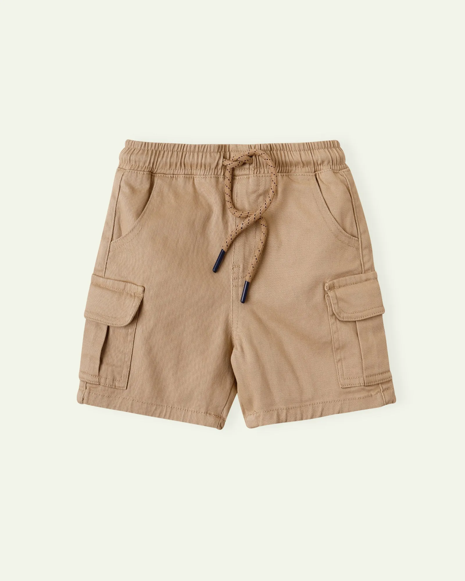 Beige Cargo Shorts