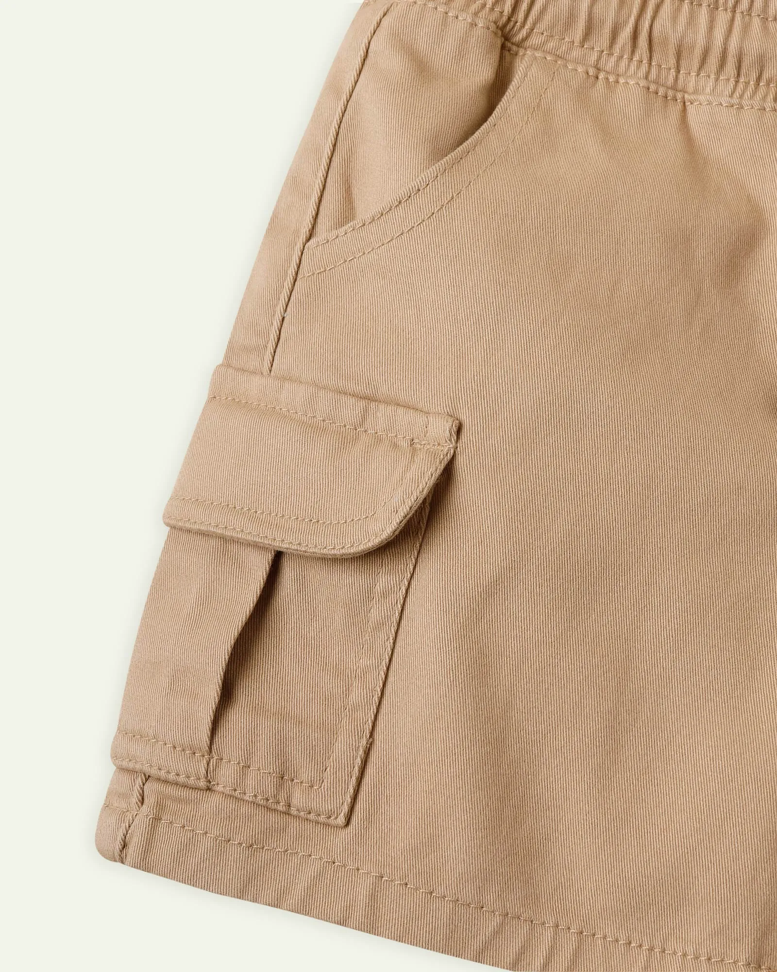 Beige Cargo Shorts