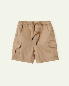 Beige Cargo Shorts