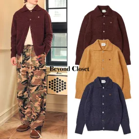 Beyond Closet Unisex Blended Fabrics Street Style Plain Logo Cardigans