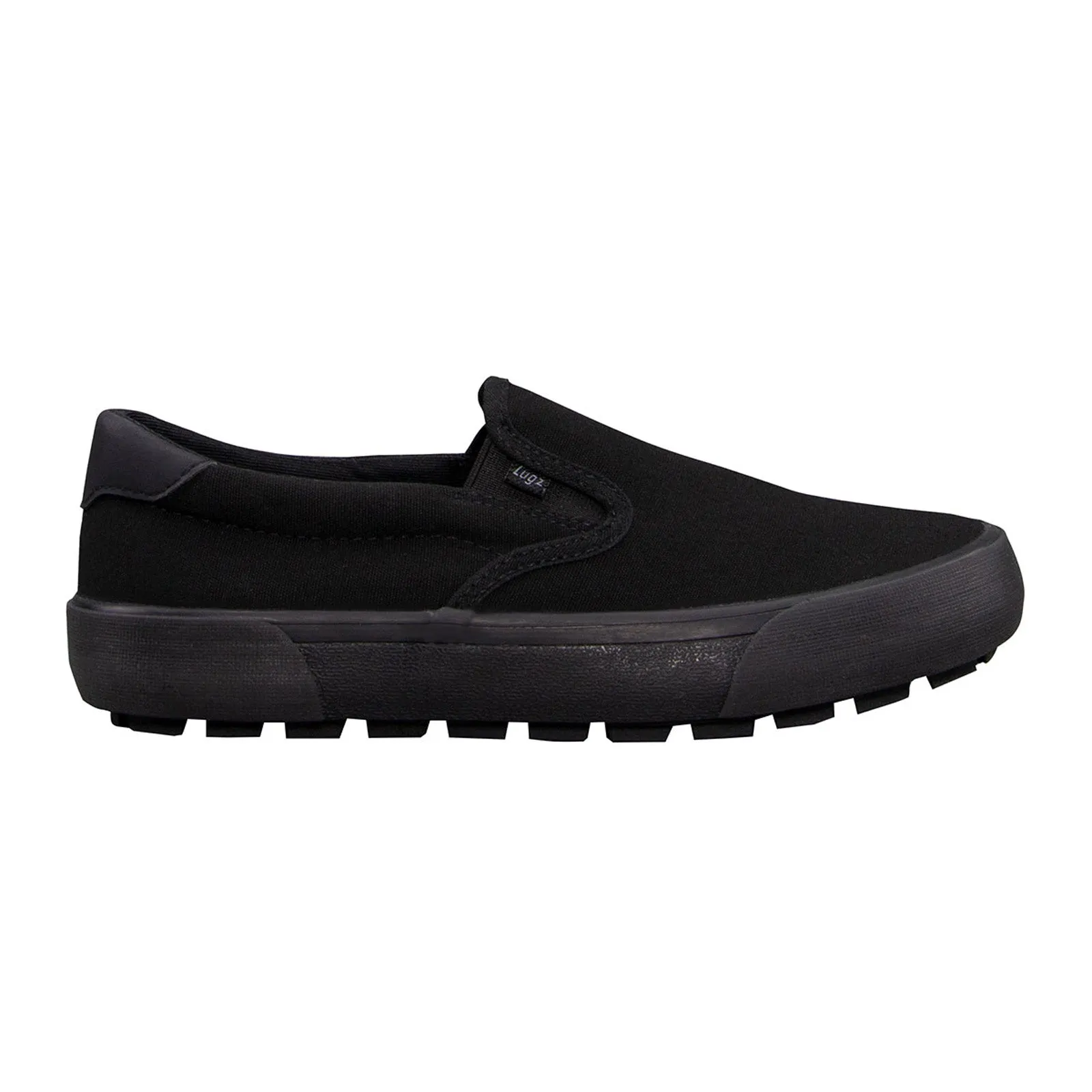 Black Canvas Slip On Lifestyle Sneakers Shoes for Women by Lugz Delta WDELTC-0055