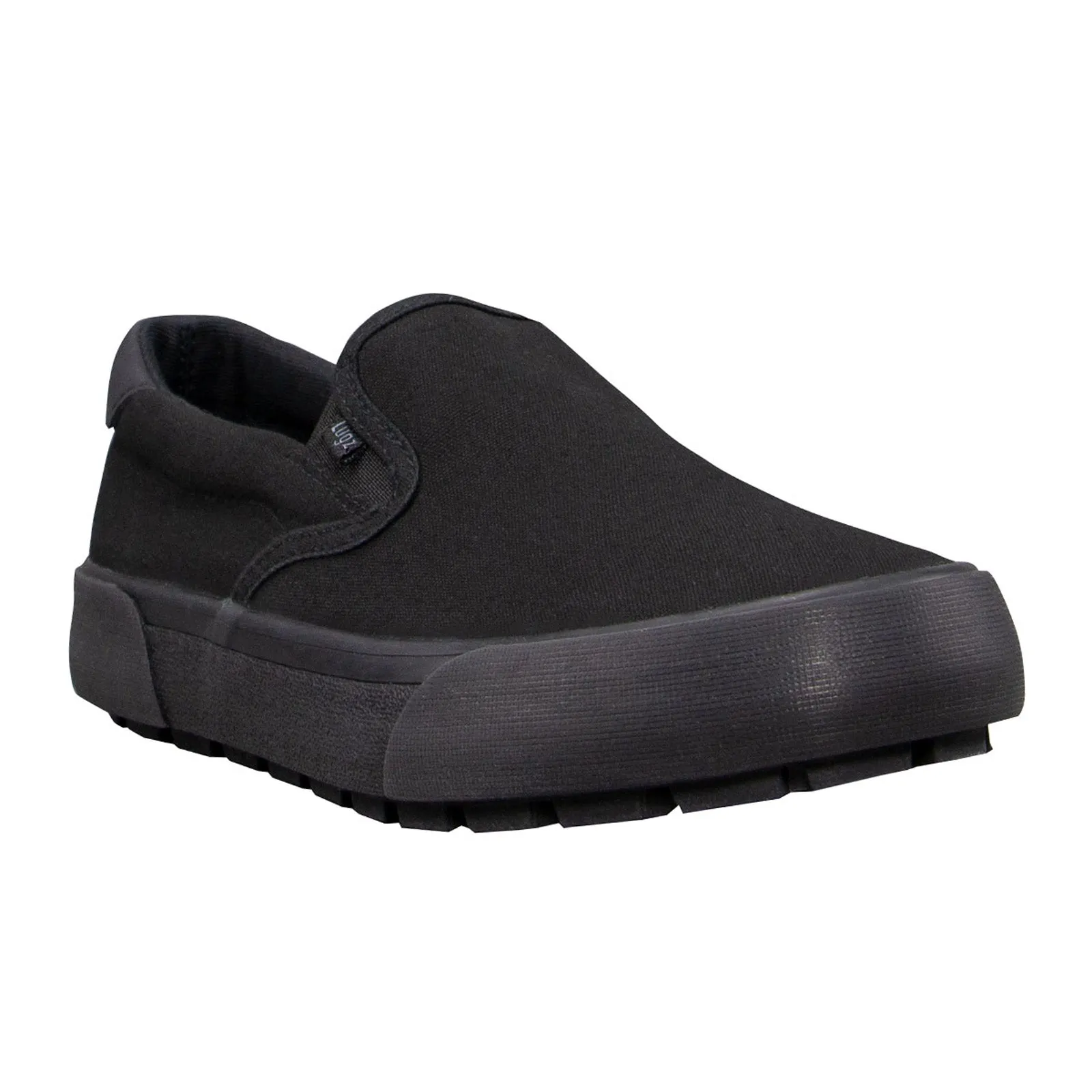 Black Canvas Slip On Lifestyle Sneakers Shoes for Women by Lugz Delta WDELTC-0055