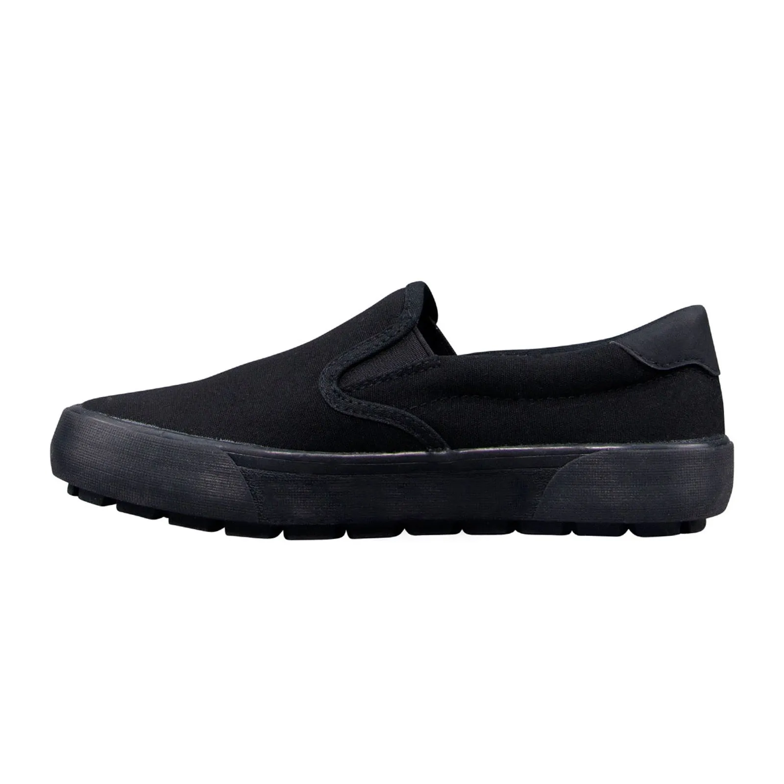 Black Canvas Slip On Lifestyle Sneakers Shoes for Women by Lugz Delta WDELTC-0055