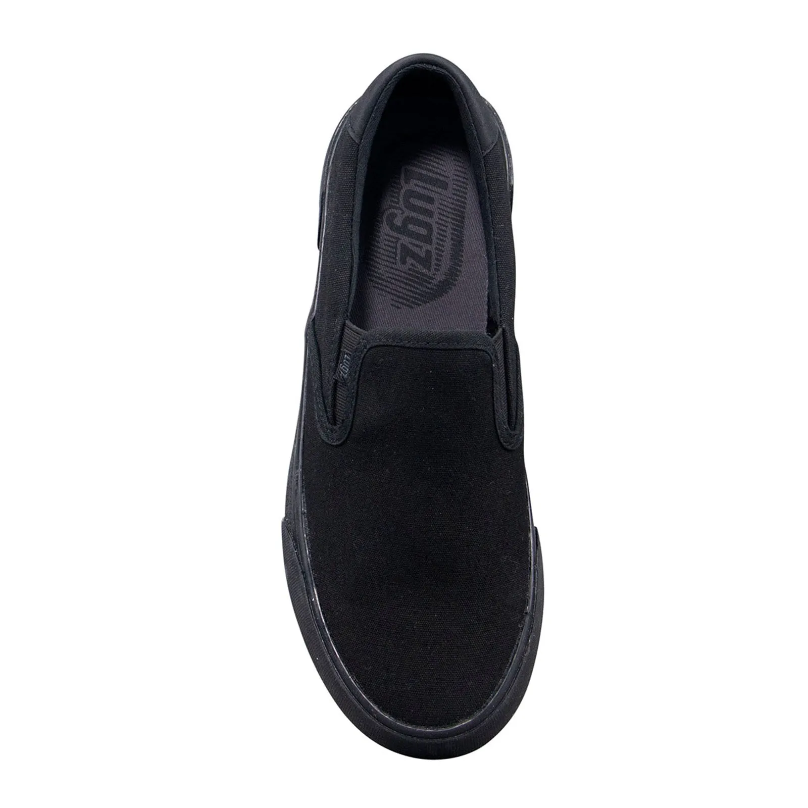 Black Canvas Slip On Lifestyle Sneakers Shoes for Women by Lugz Delta WDELTC-0055