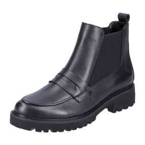 Black Chelsea Boots for Women with EVA Sole and Cozy Lining by Remonte