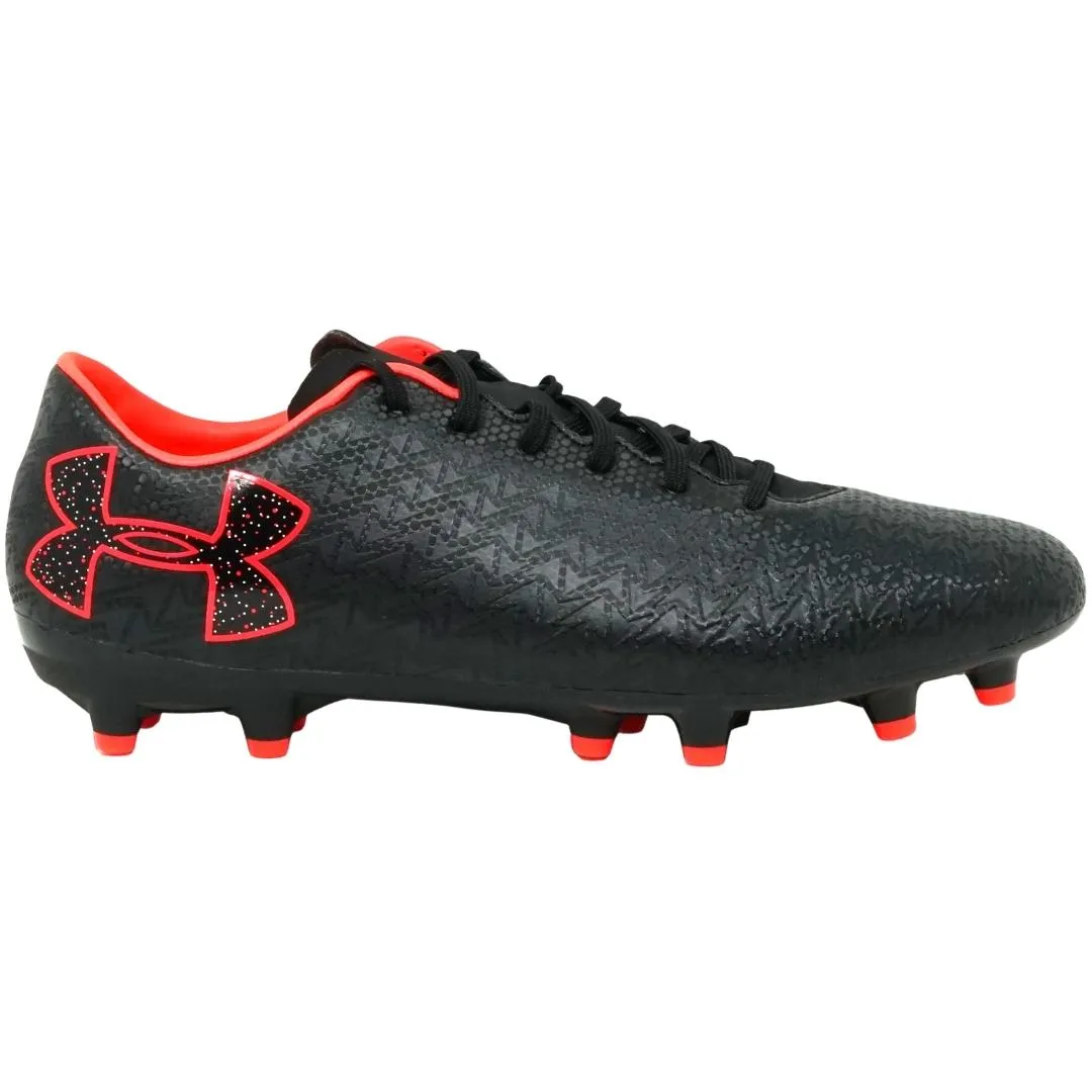 Black Football Shoes by Under Armour.