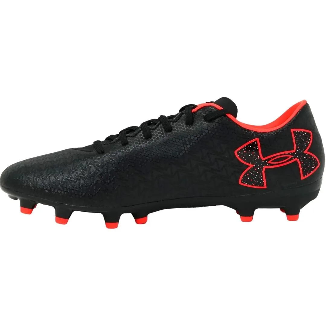 Black Football Shoes by Under Armour.