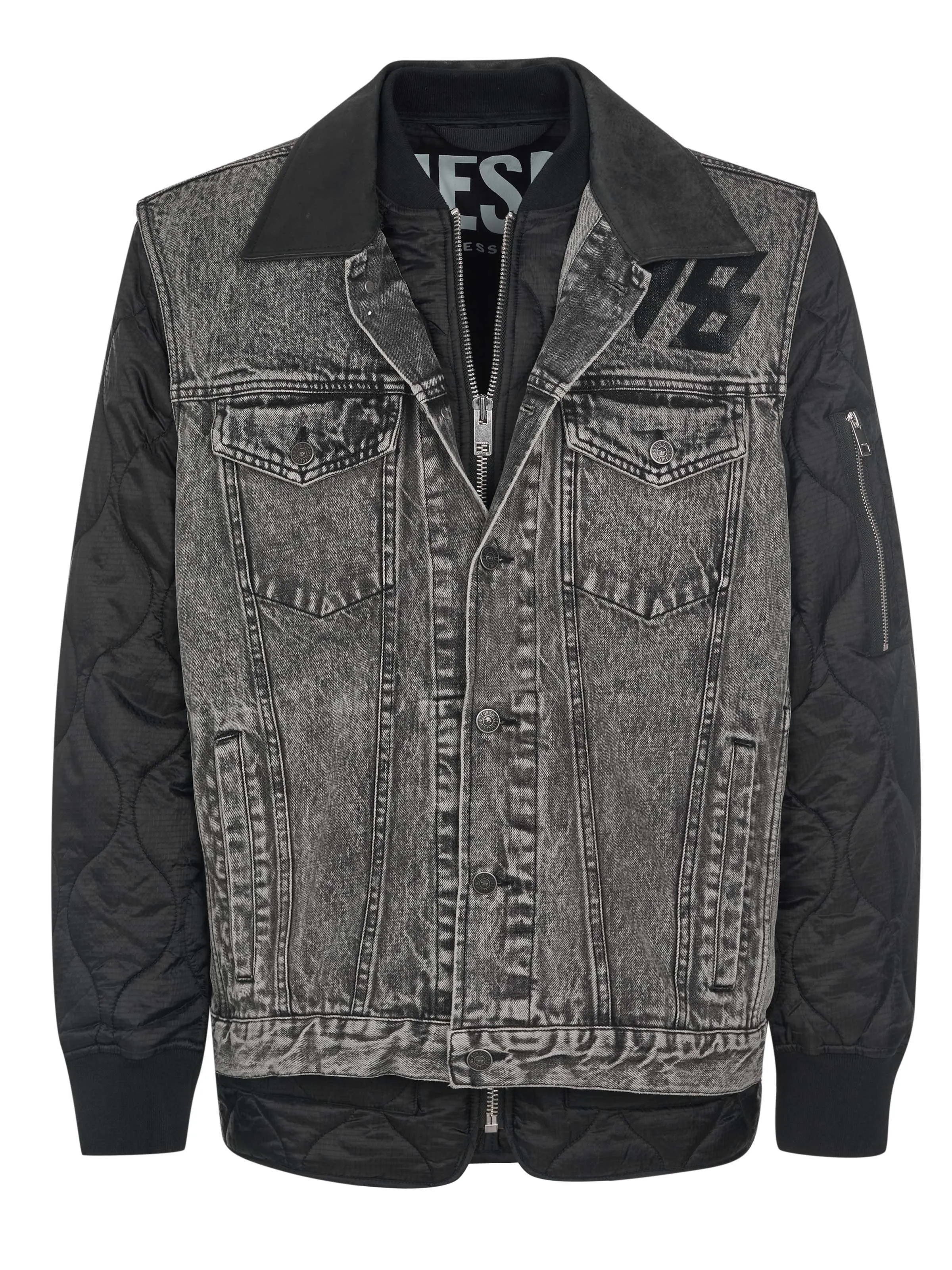 Black Grey Diesel Jacket