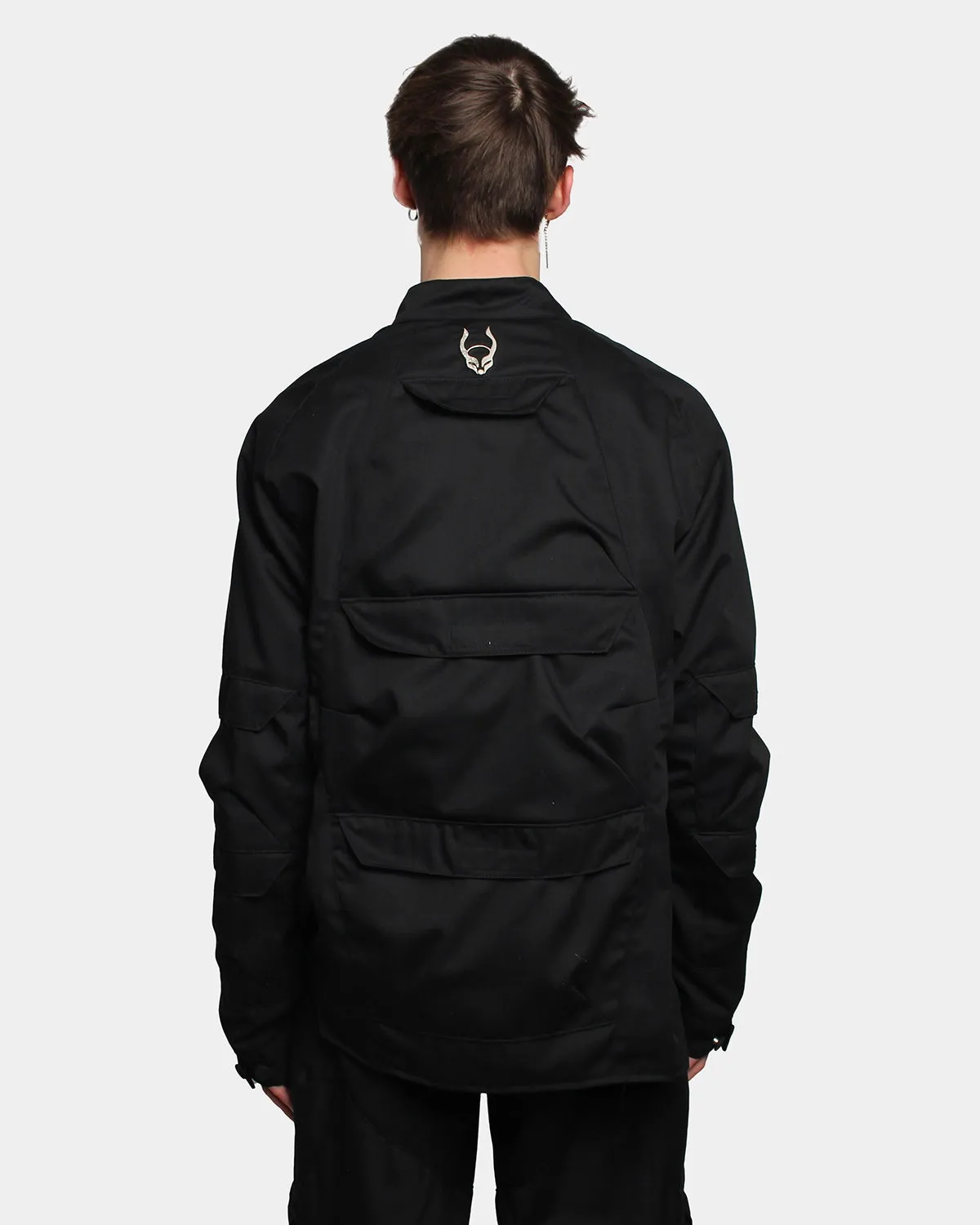 Black Jacket with Multiple Pockets