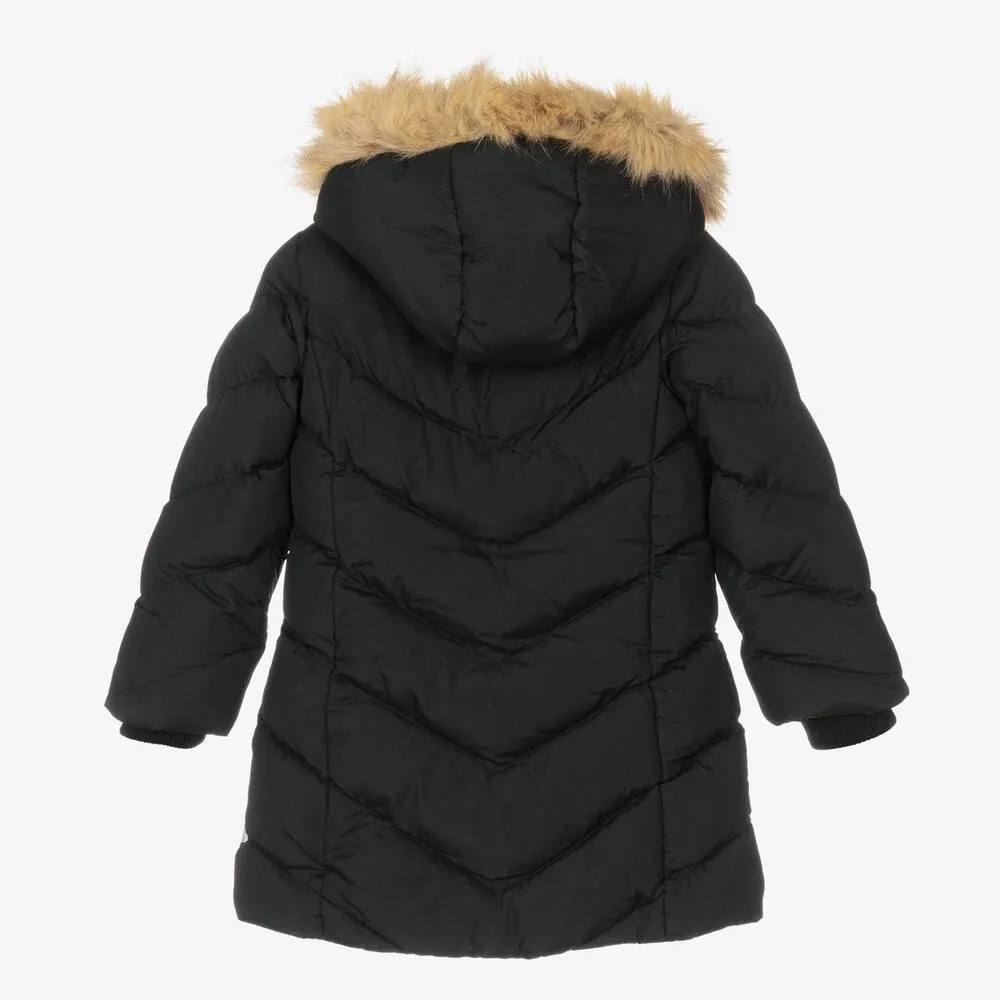 Black Puffer Coat for Girls