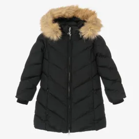 Black Puffer Coat for Girls