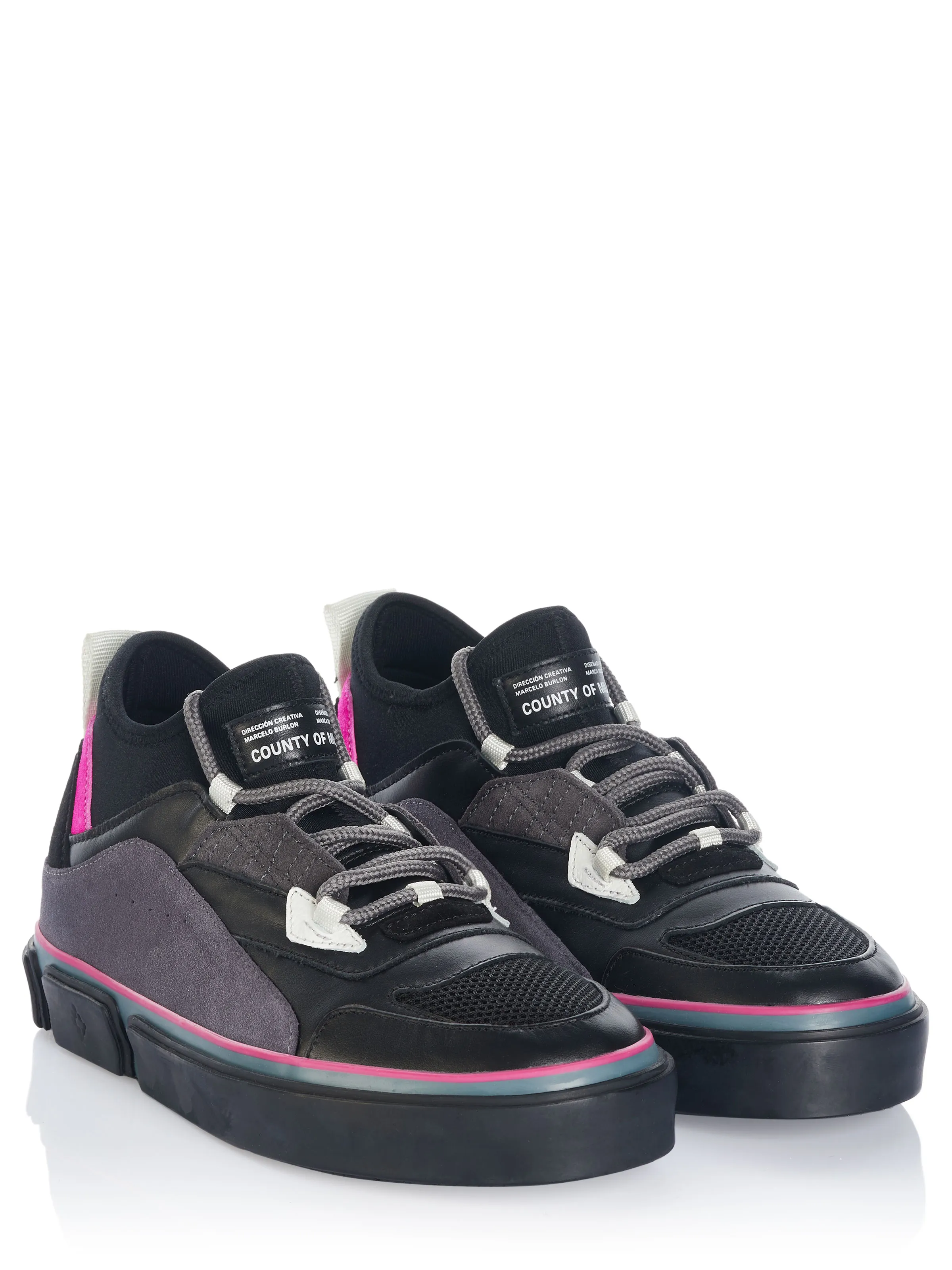 Black Purple Marcelo Burlon Shoes