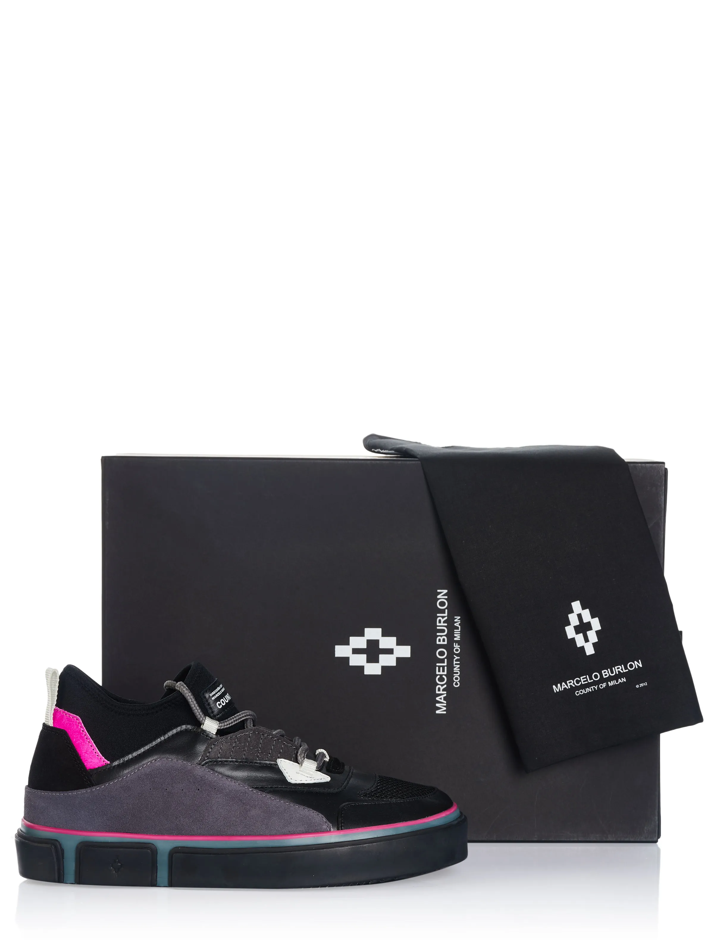 Black Purple Marcelo Burlon Shoes