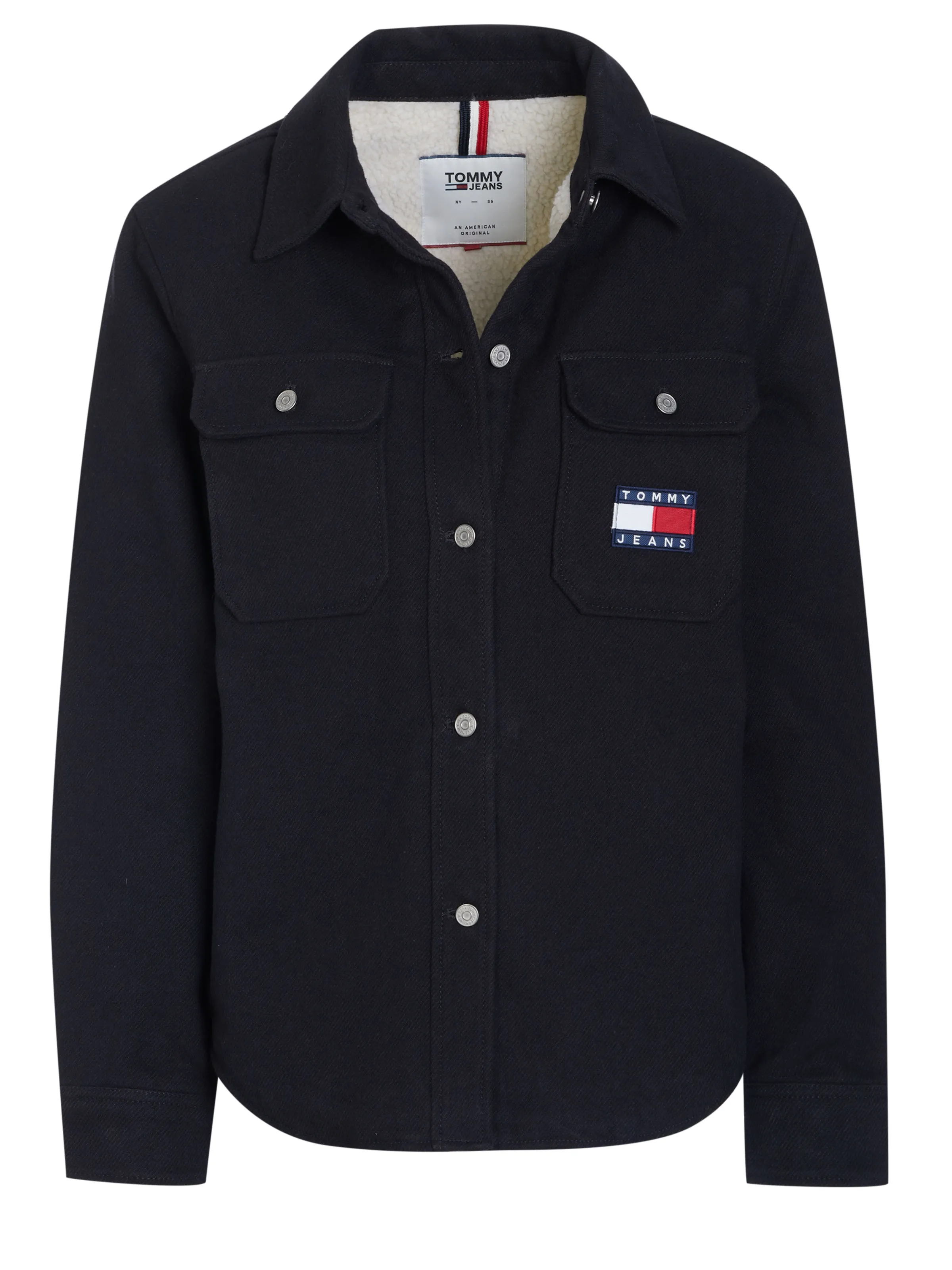 Black Tommy Hilfiger denim jacket.