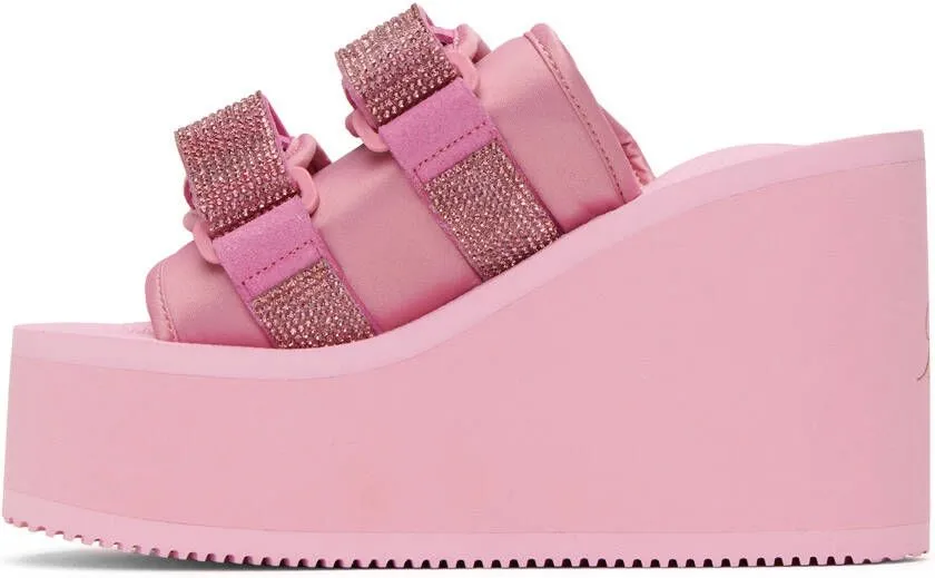 Blumarine Pink Suicoke Edition MOTO-Cab Heeled Sandals