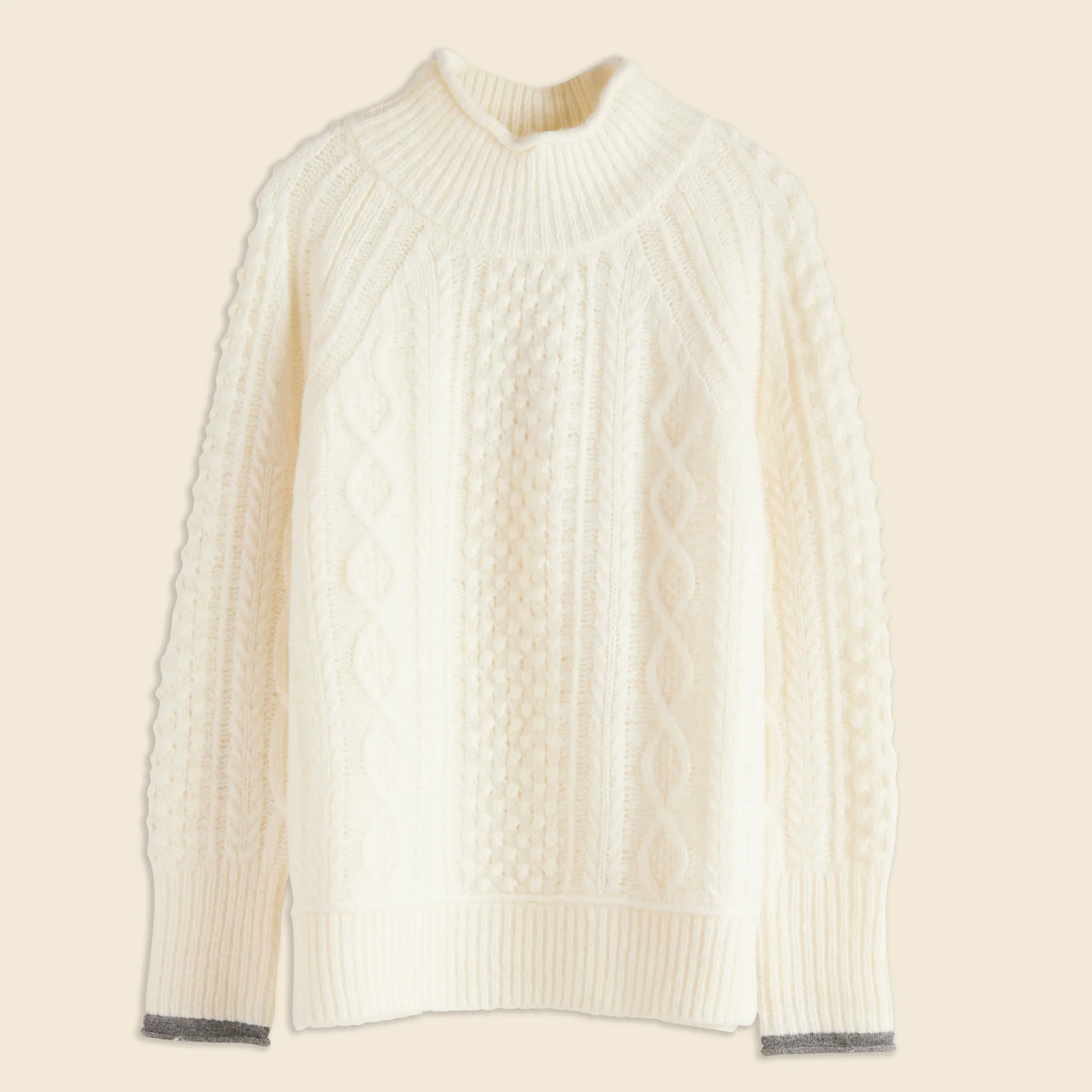 Camil Cable Sweater - Ivory - Shop Now at [Retailer Name]