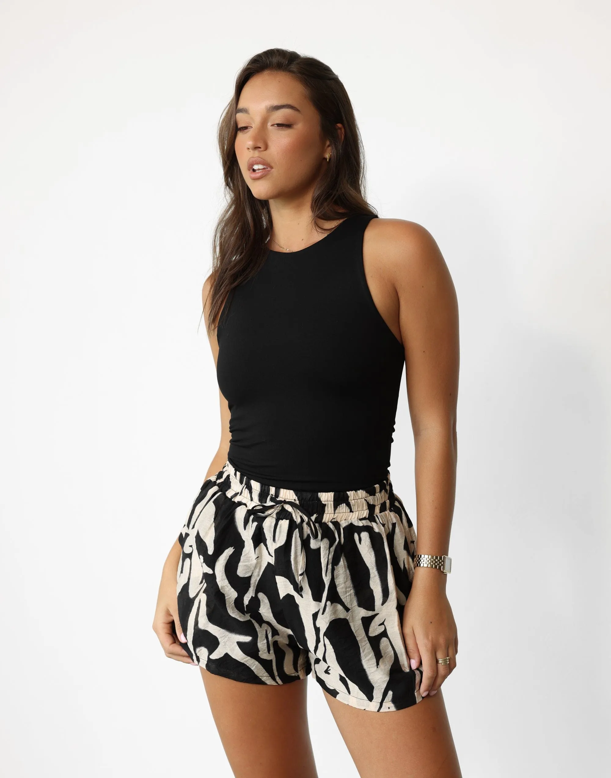 Caramel Swirl Avila Shorts