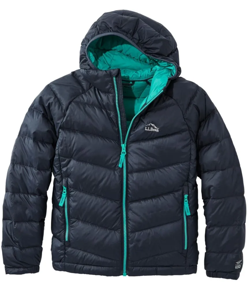 Children's Lightweight 650 Fill Power Down Jacket.