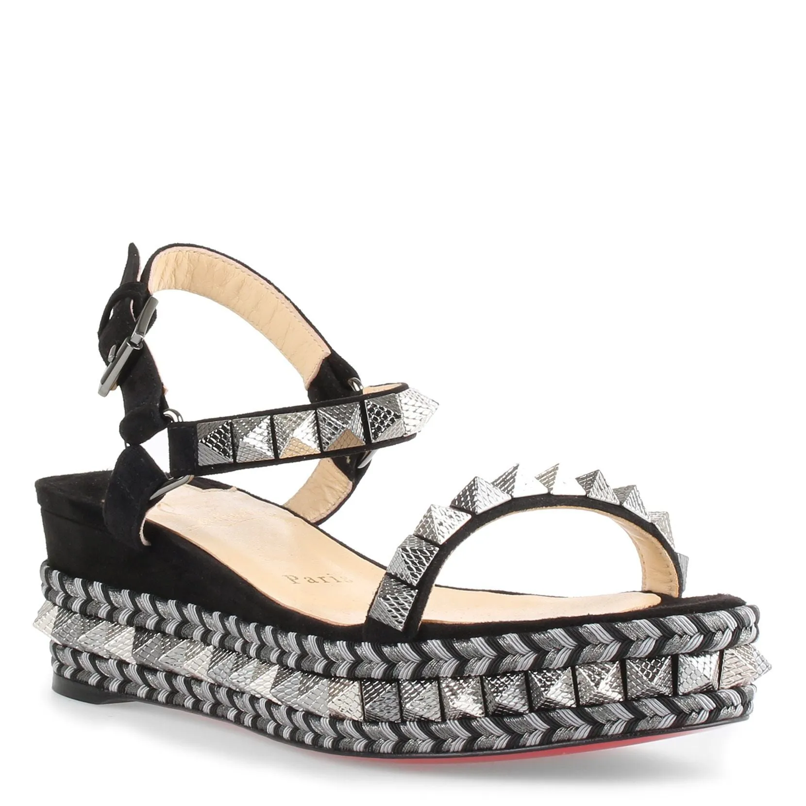 Christian Louboutin Black Suede Sandals