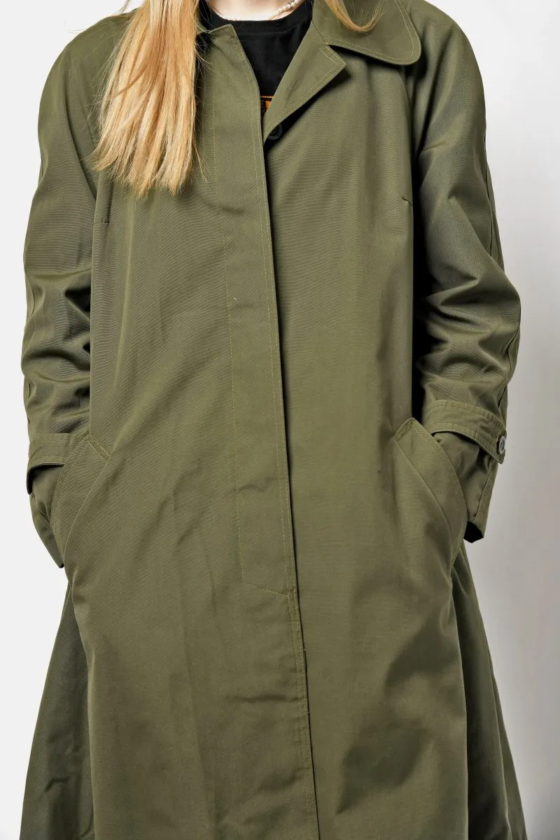 Classic 90s Green Trench Coat