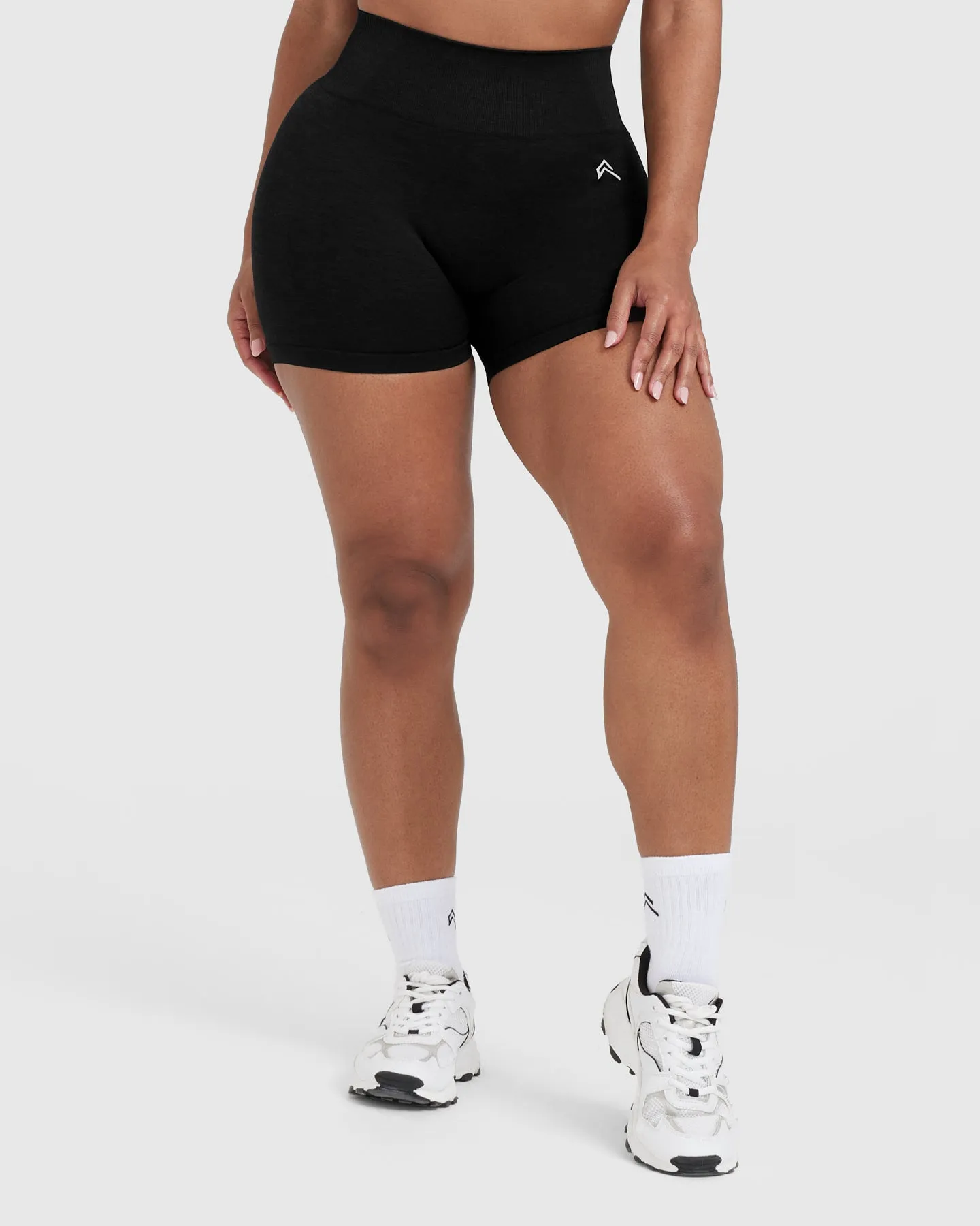 Classic Seamless 2.0 Booty Shorts Black Marl