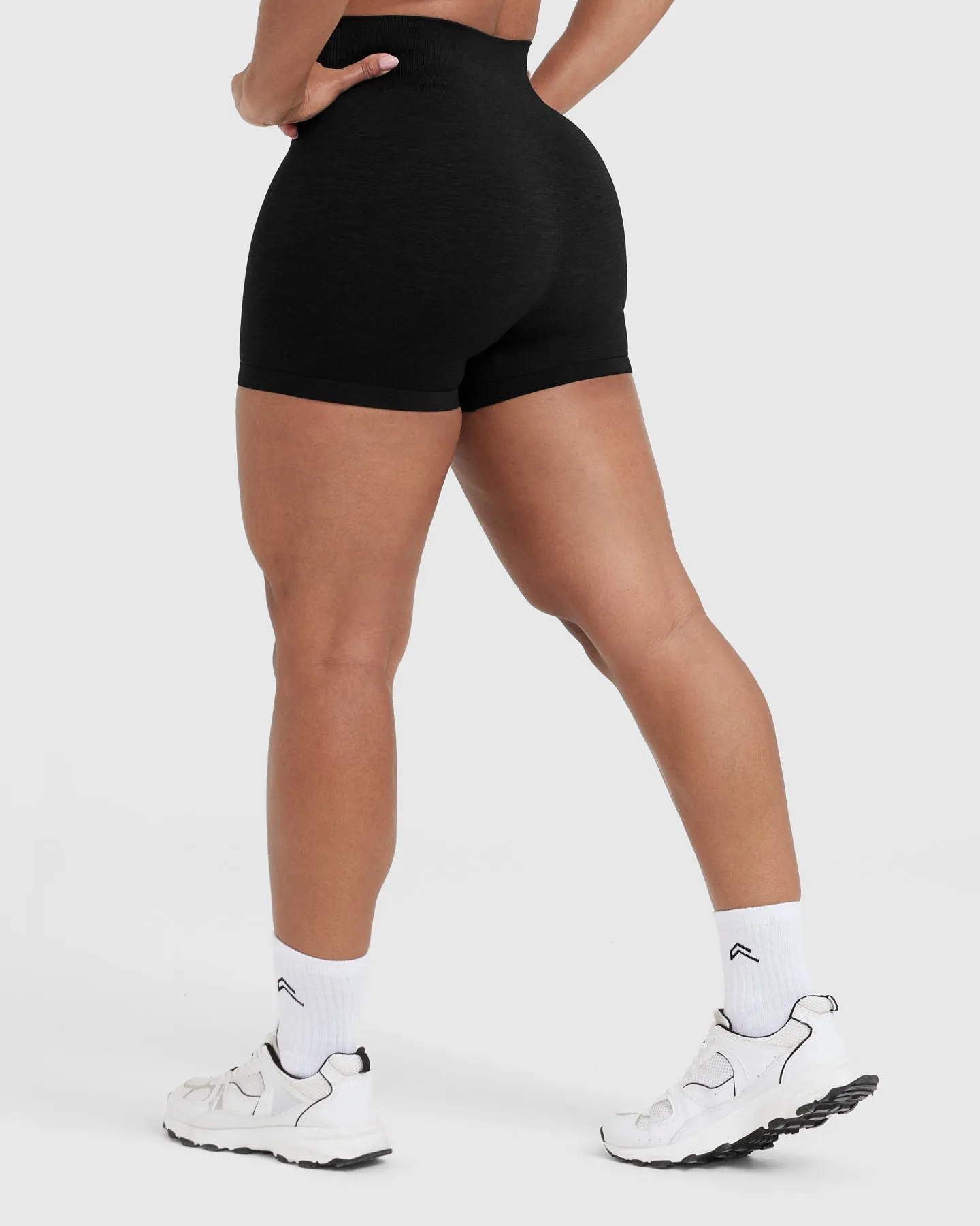 Classic Seamless 2.0 Booty Shorts Black Marl