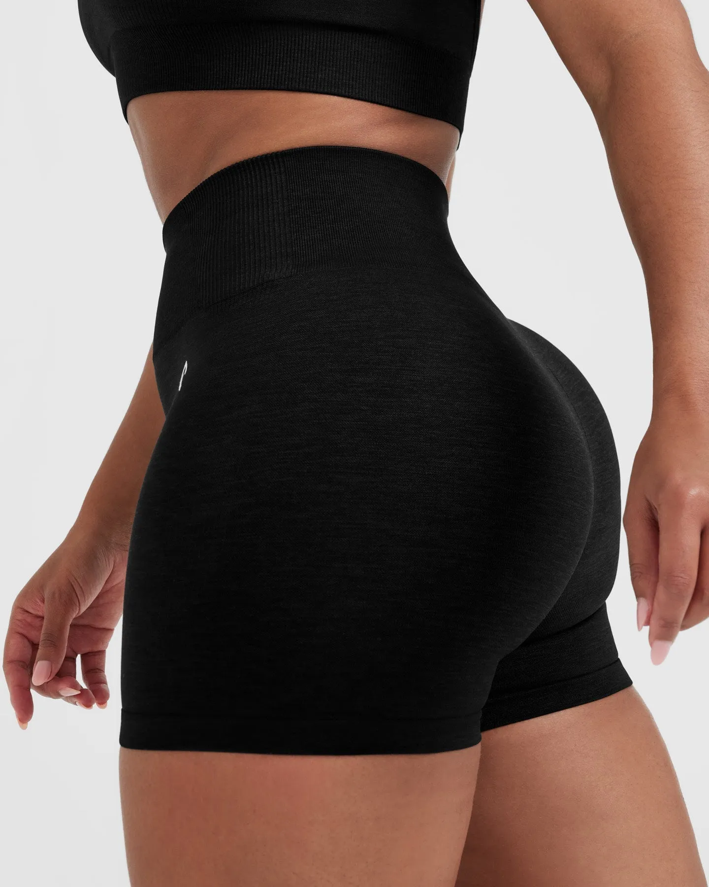 Classic Seamless 2.0 Booty Shorts Black Marl