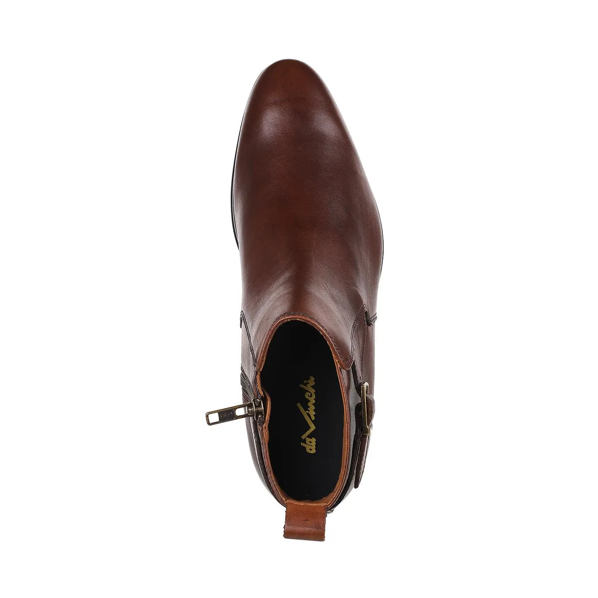 Classy Brown Formal Boots for Men by Davinchi