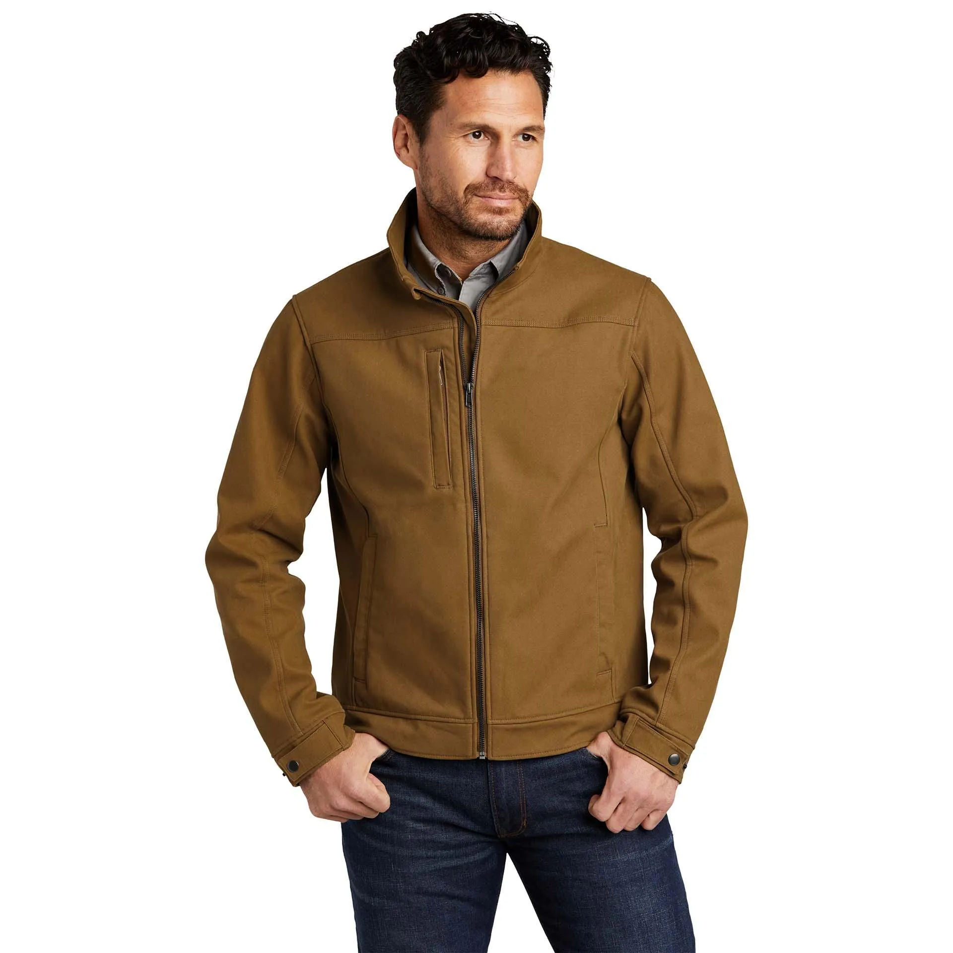 CornerStone Duck Brown Soft Shell Jacket CSJ60 - Bonded Duck