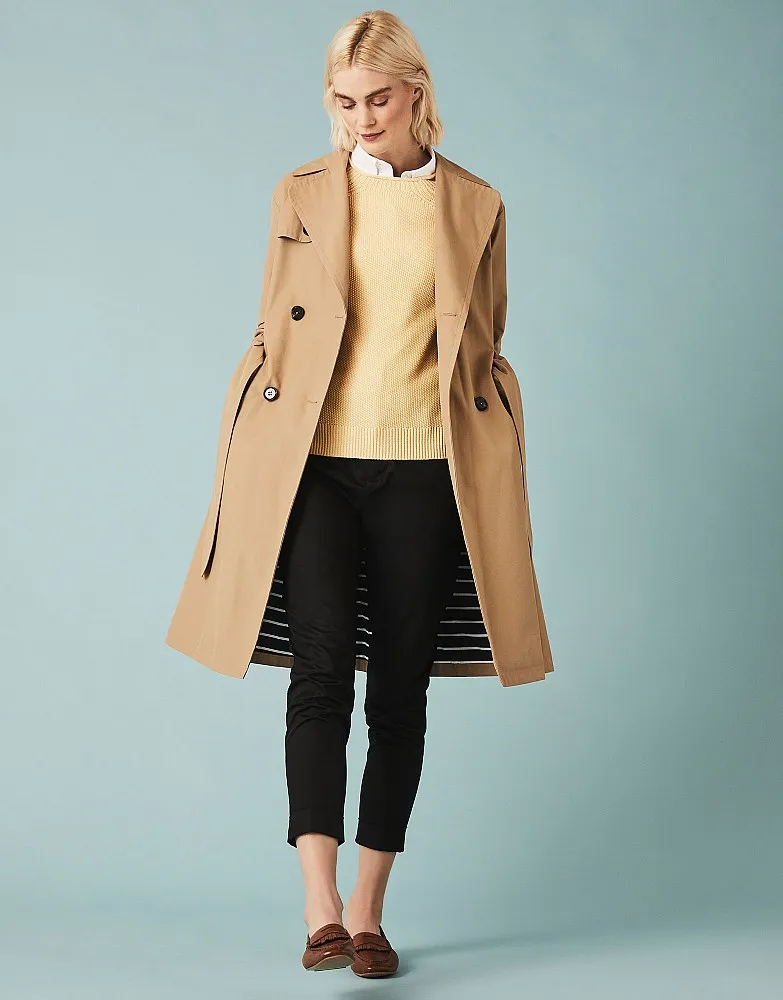 Crew Clothing Company Women's Trench Coat