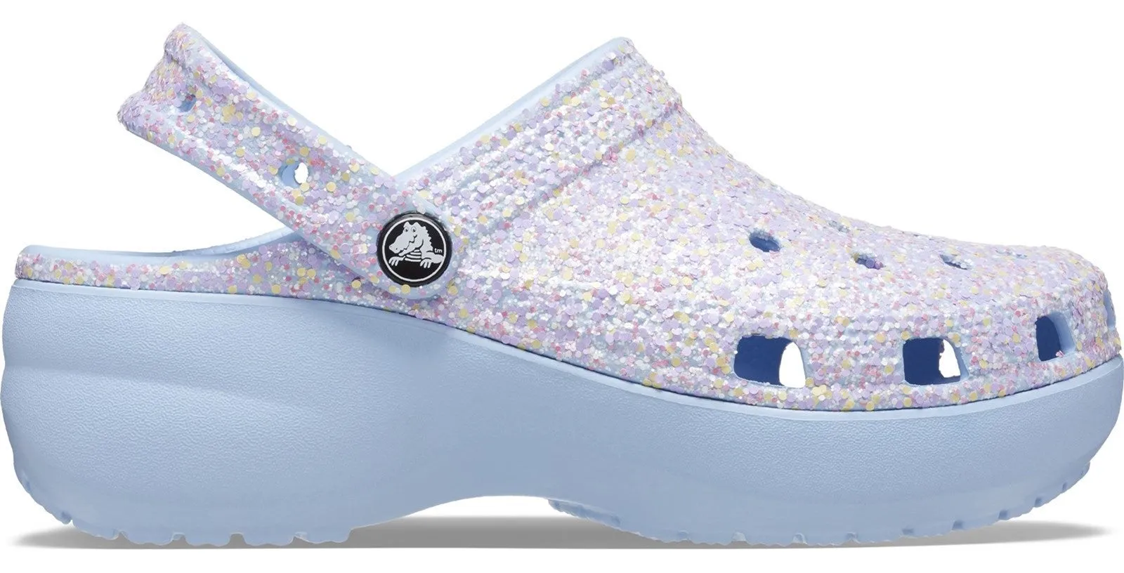 Crocs Classic Platform Glitter Women's Clog